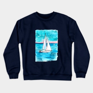 Sailboat cruising Crewneck Sweatshirt